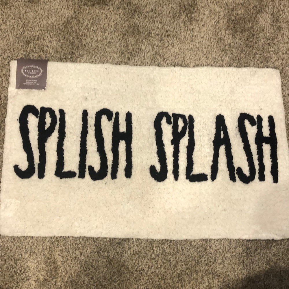 Rae Dunn Splish Splash Bath Mat